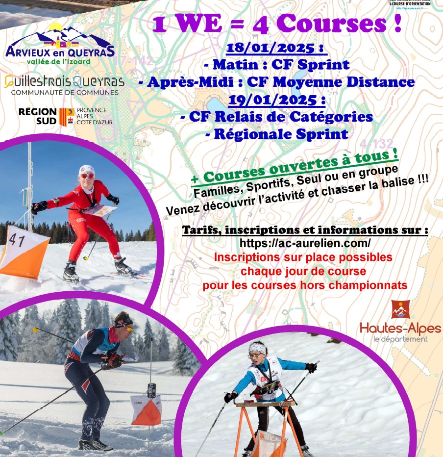 Flyer CF de Ski'O 18 19 janvier 2025 Arvieux en Queyras